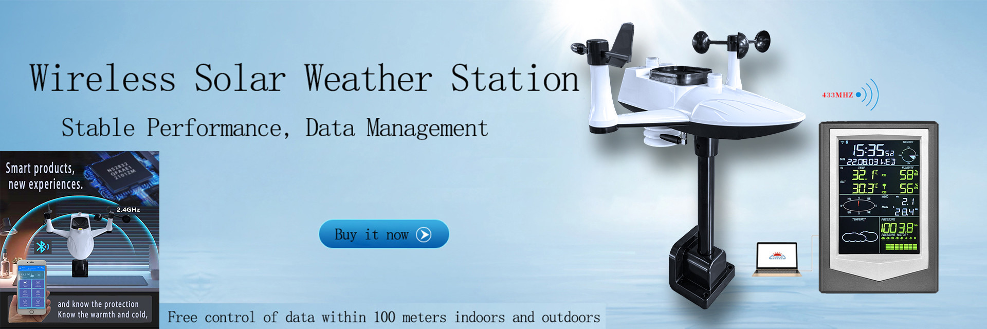 kualitas Stasiun Cuaca Wireless pabrik